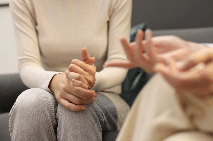 ABA client trusting therapist