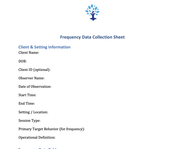 Free Frequency Data Sheet